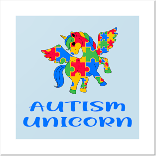 Autism Unicorn Posters and Art